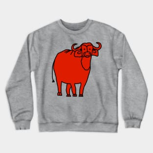 Red Ox Line Drawing Crewneck Sweatshirt